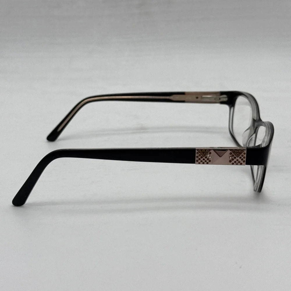 BEBE LADY VEGAS BB 5082 001 JET BLACK GOLD AUTHENTIC FRAMES EYEGLASSES 52-16